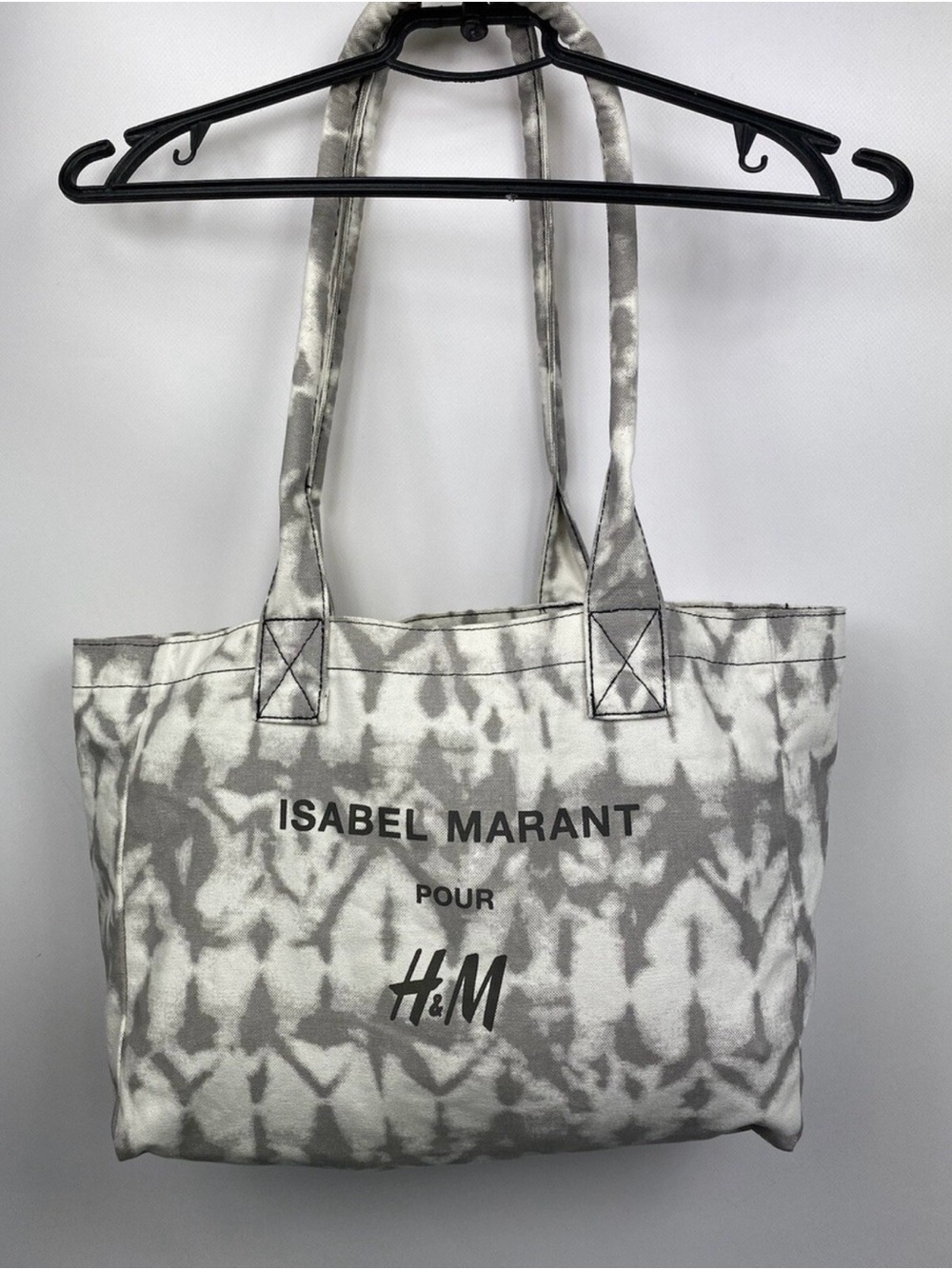 Isabel Marant pour H&M Gray Tie-Dye Canvas Tote